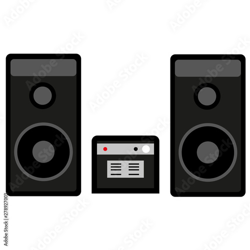 Big two subwoofer speakers