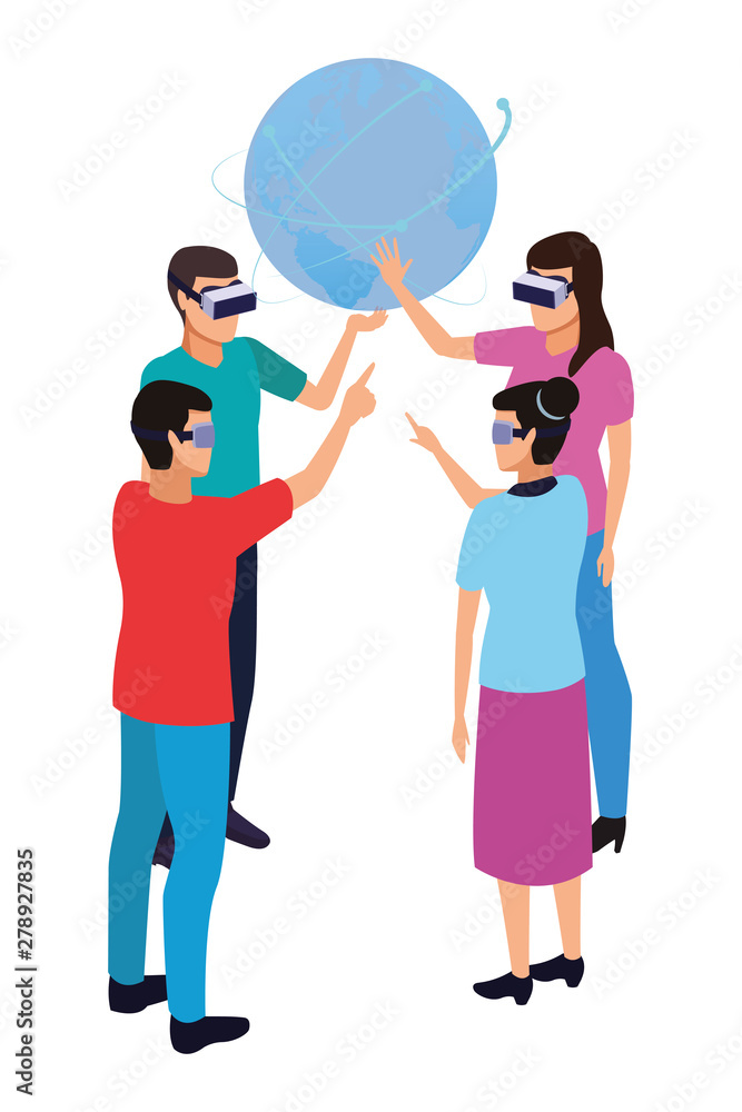 virtual reality technology experience cartoon virtual reality technology experience cartoon
