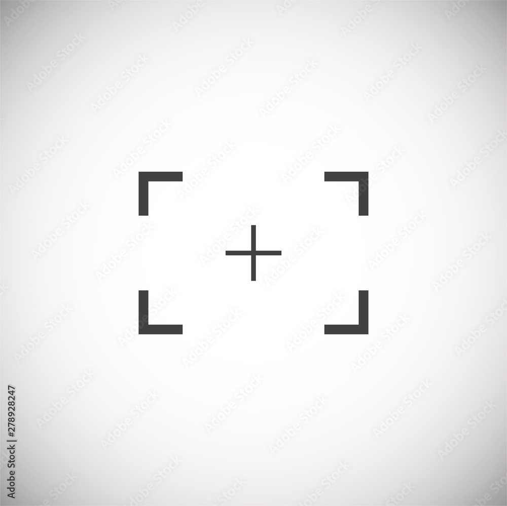 Viewfinder icon on background for graphic and web design. Simple illustration. Internet concept symbol for website button or mobile app. Viewfinder icon on background for graphic and web design. Simple illustration. Internet concept symbol for website button or mobile app.