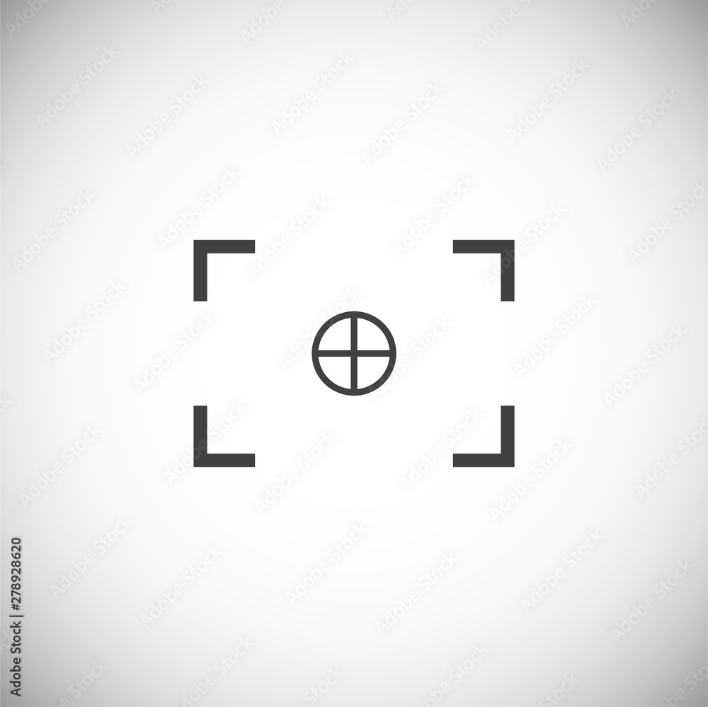 Viewfinder icon on background for graphic and web design. Simple illustration. Internet concept symbol for website button or mobile app. Viewfinder icon on background for graphic and web design. Simple illustration. Internet concept symbol for website button or mobile app.