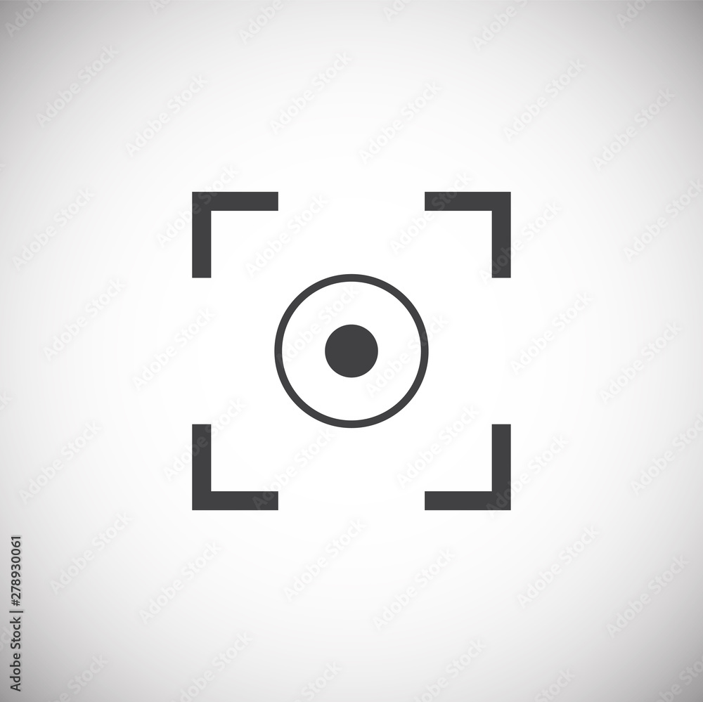 Viewfinder icon on background for graphic and web design. Simple illustration. Internet concept symbol for website button or mobile app. Viewfinder icon on background for graphic and web design. Simple illustration. Internet concept symbol for website button or mobile app.