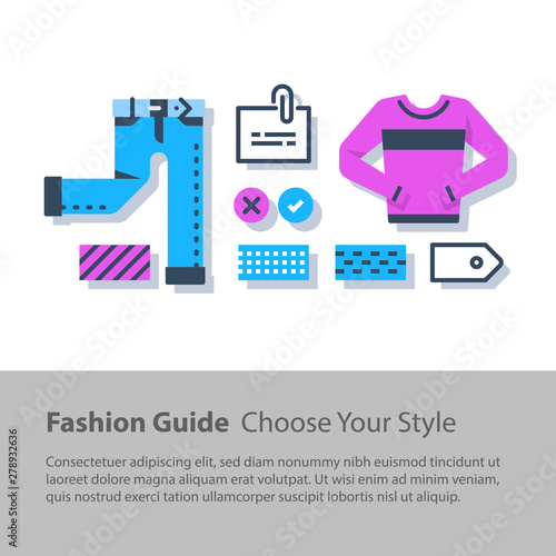 Wardrobe set, fashion guide, complementary clothing, casual wear, color choice, good outfit combination