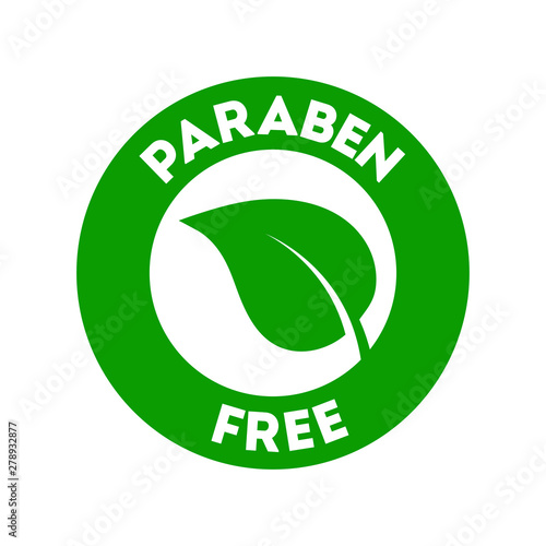 Paraben free icon. Vector illustration photo