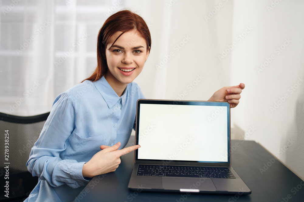 business woman working on laptop business woman working on laptop
