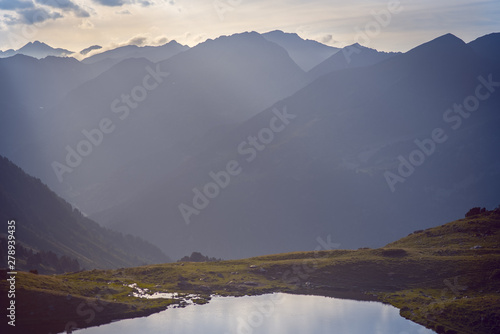 Fototapeta Naklejka Na Ścianę i Meble -  Landscape of the Parc Natural de la Vall de Sorteny, Pyrenees, Andorra.
