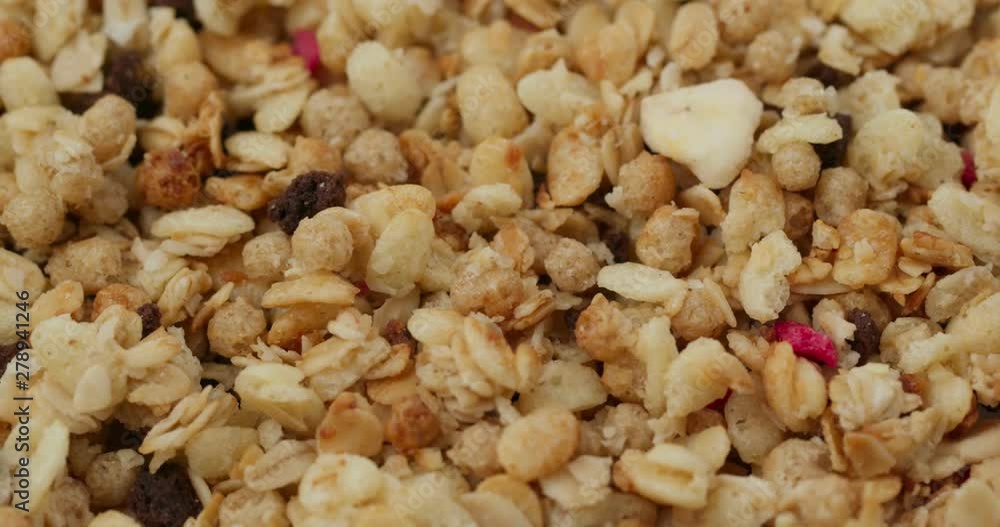 Stack of oat cereal breakfast Stack of oat cereal breakfast