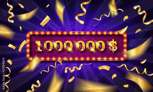 1 million followers thank you gold illustration.