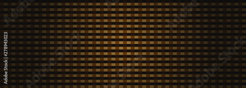 Dark brown Geometric grid background of squares. Modern dark abstract vector texture.
