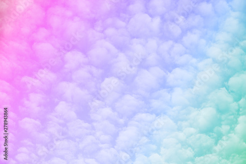 Colorful cloudy sky. Gradient color