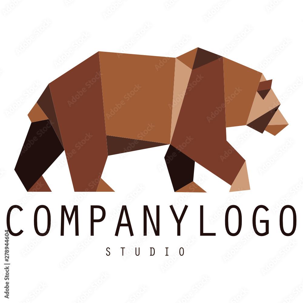 Fototapeta premium Brown Bear Logo