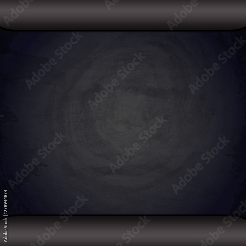 Blank black chalkboard blackboard background