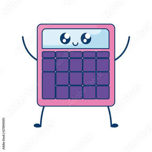 calculator math finance kawaii style