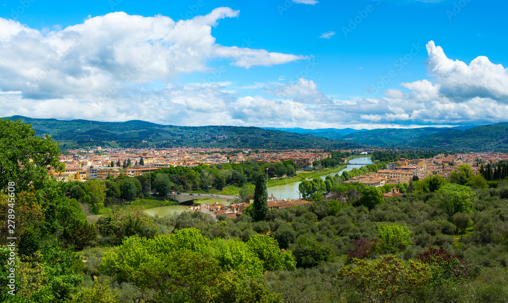 Wonderful view of the Coverciano and Gavinana areas of Florence. Tuscany Wonderful view of the Coverciano and Gavinana areas of Florence. Tuscany