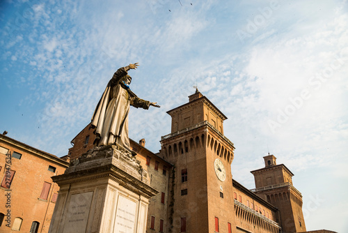 The Estense castle in Ferrara in Italy photo