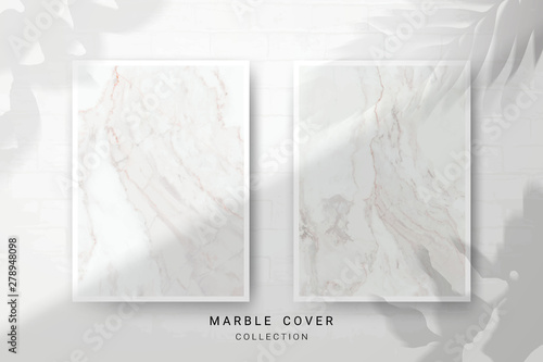 Marble Texture, Cover Premium Set of Vector Patterns Collection, Abstract Background Template, Suitable for Wedding and Greeting Invitation Card (Vector EPS10, Fully Editable) © prairat