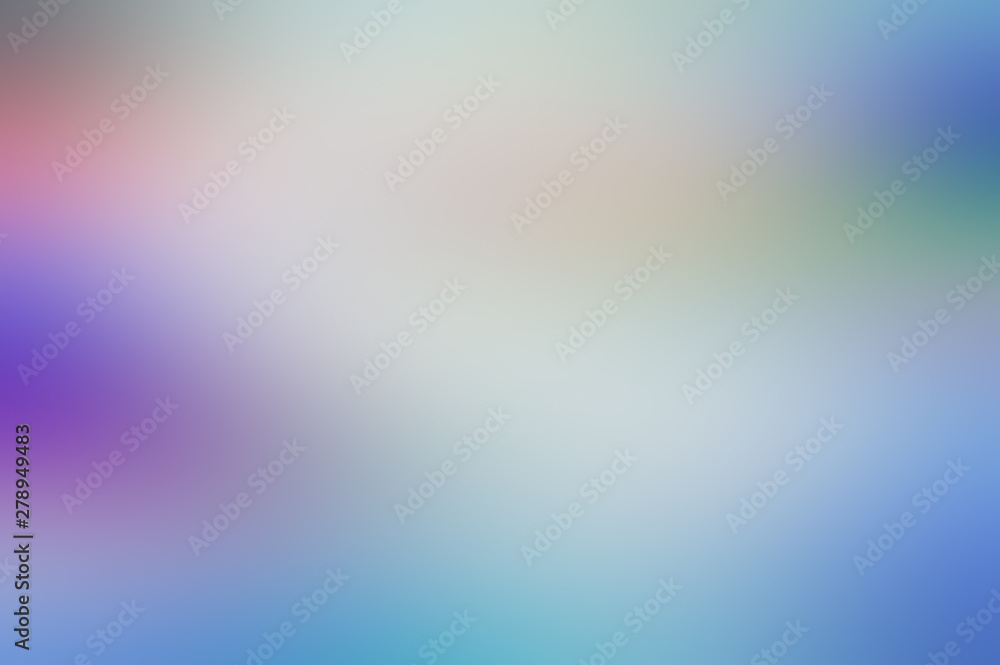 Abstract blurred background in bright tonality. Blue, white, pink colors.
