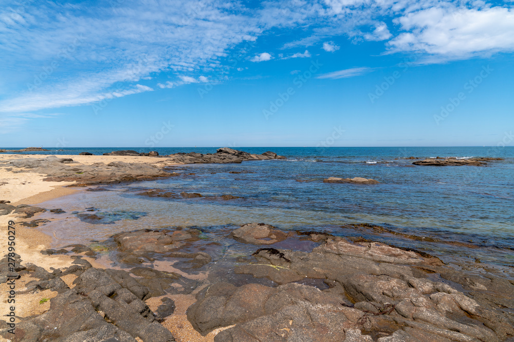 landscape from the Atlantic coast from Vendee Noirmoutier French island landscape from the Atlantic coast from Vendee Noirmoutier French island