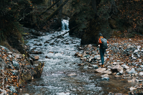 hiker in the mountains