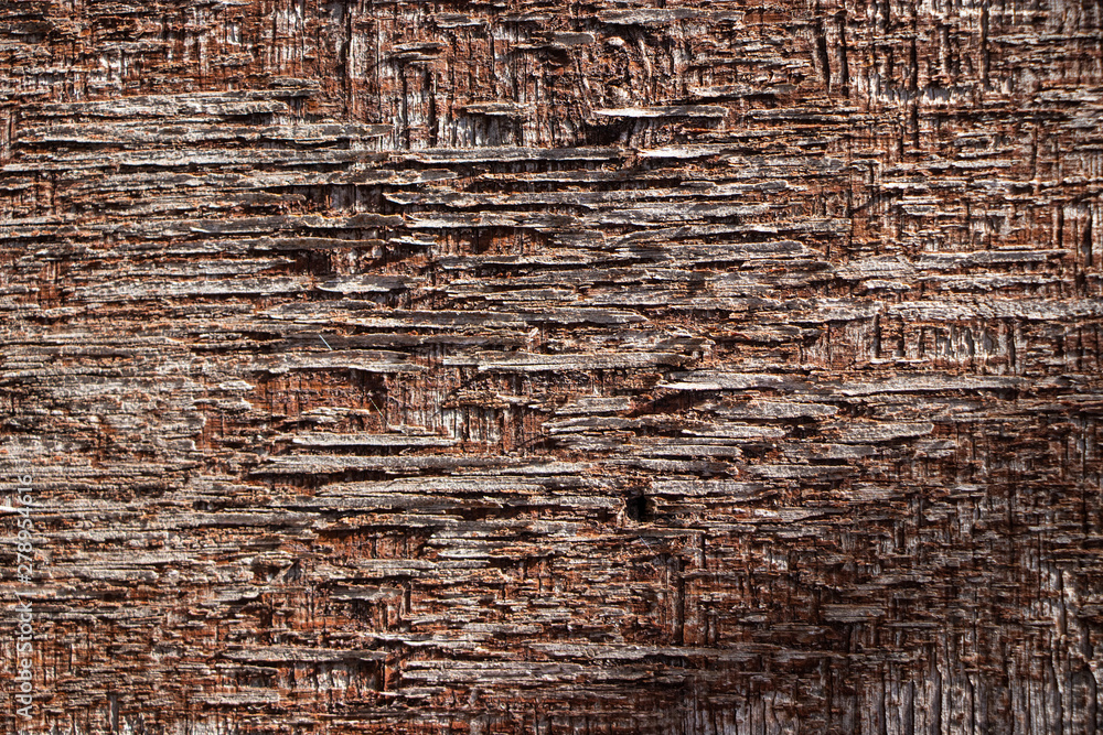 Fototapeta premium Vintage worn wood grain texture background surface