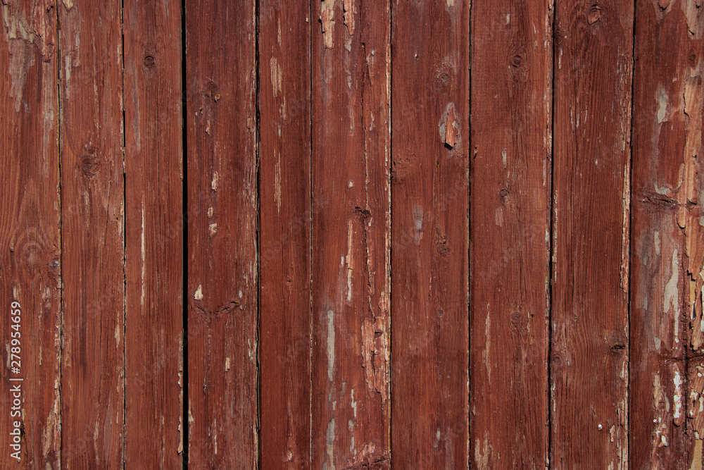 Naklejka premium Red Wood panel vintage texture background retro grunge resource