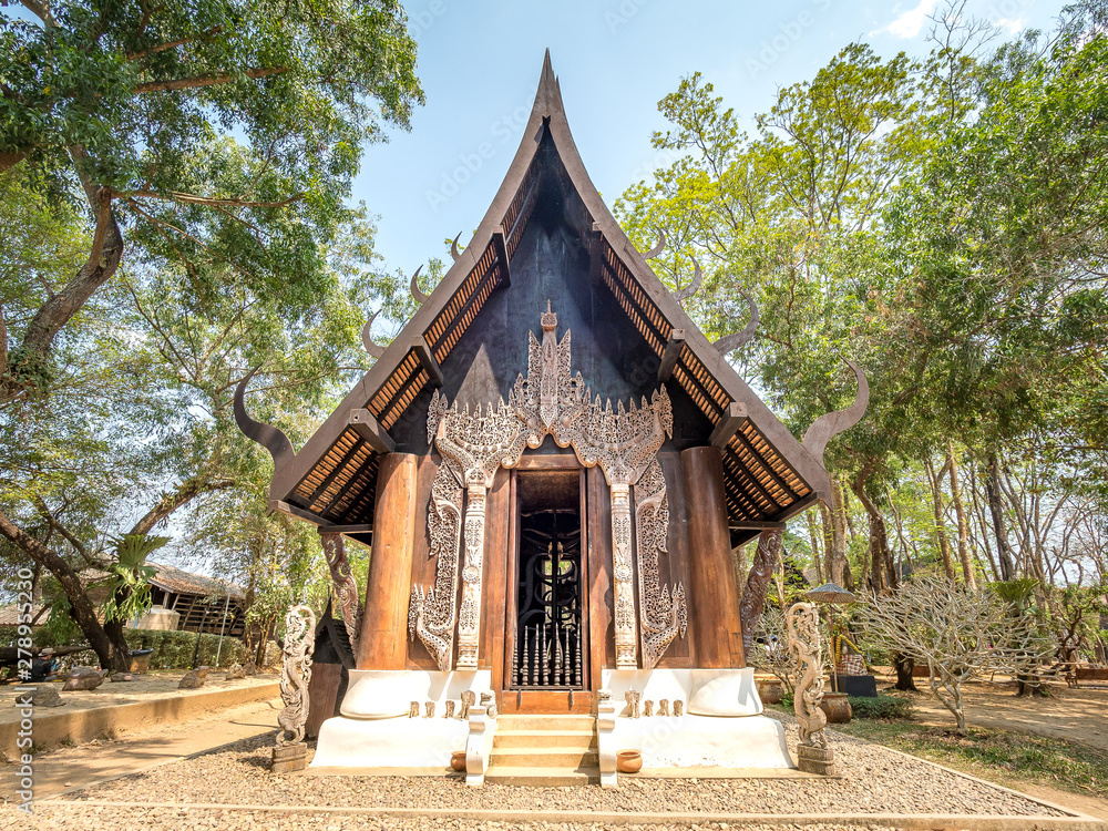 Baan Dam, Black House, the black temple in Chiang Rai, Thailand.