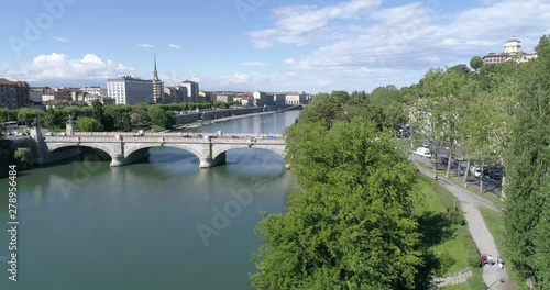 Fiume Pò Turin, Italy 