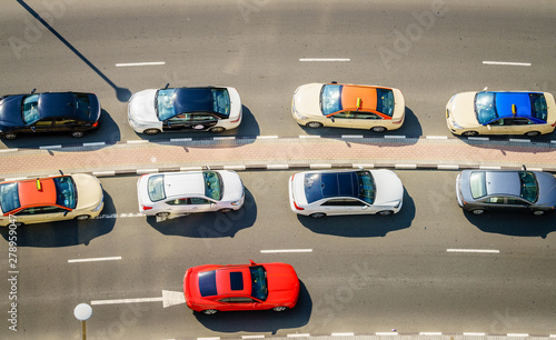 Photography Cars on the street in Dubai