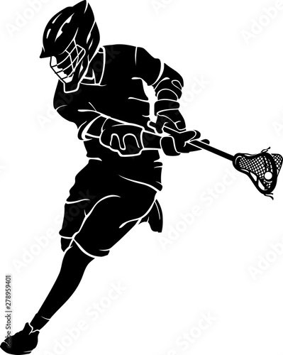 Lacrosse Athlete Action, Aim Goal