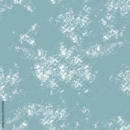 Vector seamless pattern of cloudy blue sky, hand drawn texture of clouds.