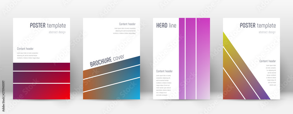 Flyer layout. Geometric exquisite template for Bro