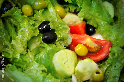 Colorful flavors of summer salads