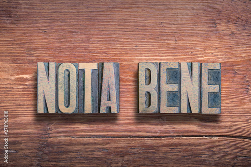 nota bene wood
