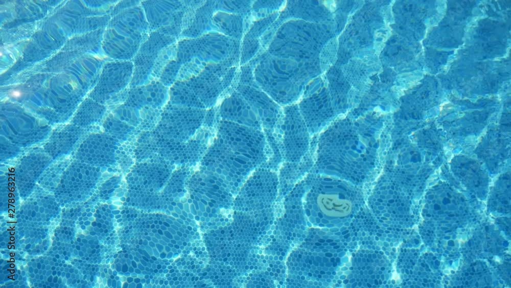 Magic celeste waters in a sparkling swimming pond in Alanya in summer in slo-mo Magic celeste waters in a sparkling swimming pond in Alanya in summer in slo-mo