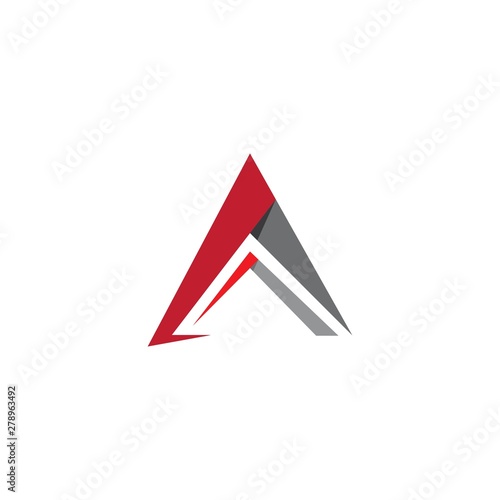 A letter logo vector icon illustration