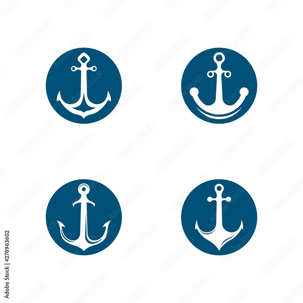 Anchor icon illustration Anchor icon illustration