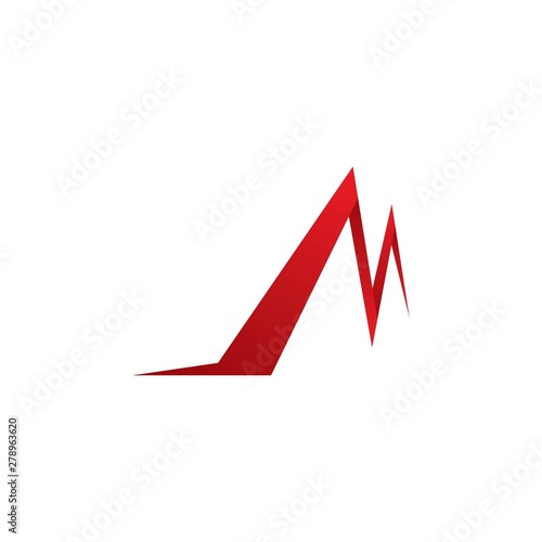 Letter m symbol illustration design