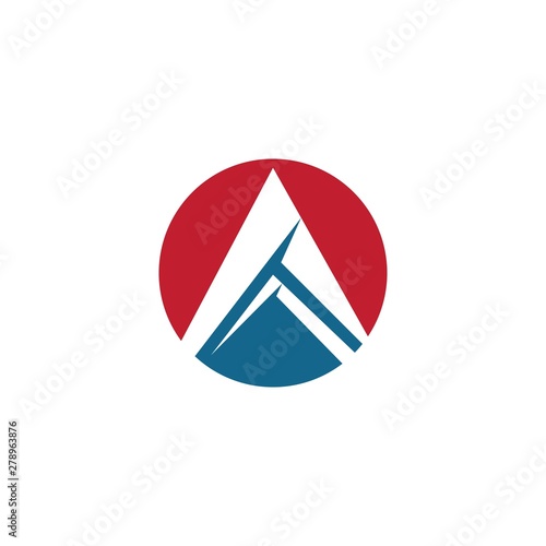 A letter logo vector icon illustration