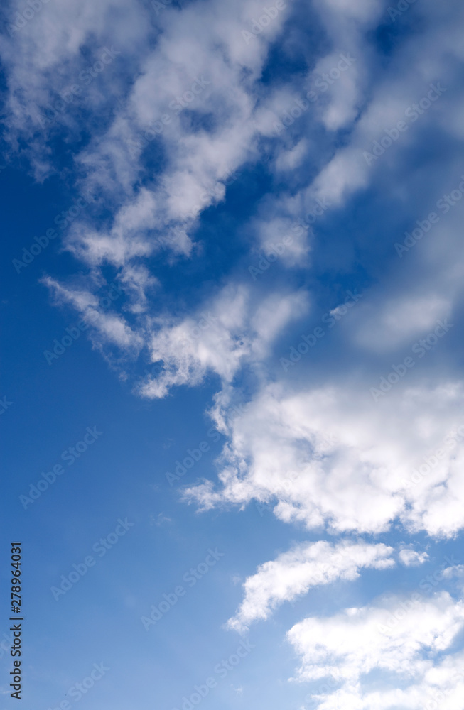 Fototapeta premium Skyscape / Germany: Early evening sky with impressive cloudscape over Eastern Thuringia in July 2016