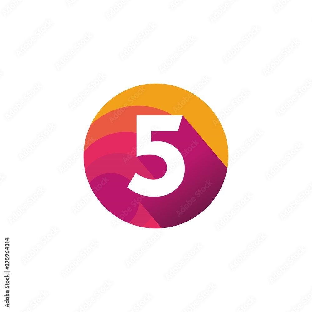 Colorful Number Logo Inspirations Template Colorful Number Logo Inspirations Template