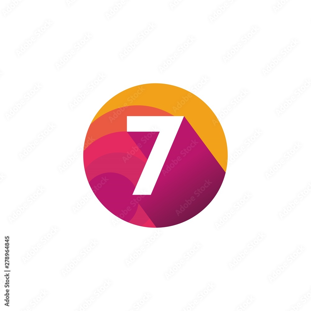 Colorful Number Logo Inspirations Template Colorful Number Logo Inspirations Template