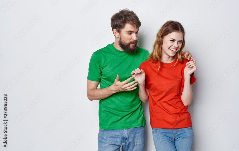 young boy and girl young boy and girl
