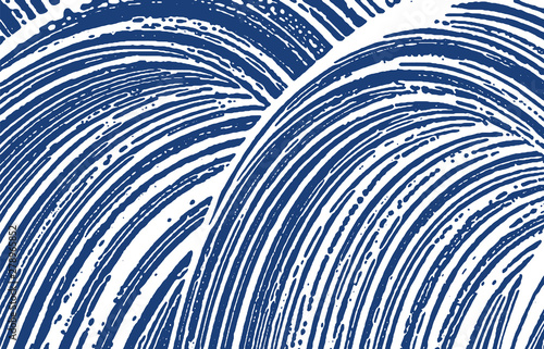 Grunge texture. Distress indigo rough trace. Emoti