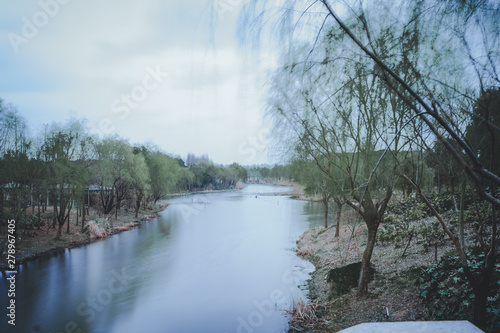 Canvas Print scenes of nature and flora from Gucun Park in Shanghai, China