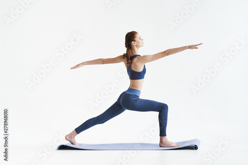 young woman doing yoga