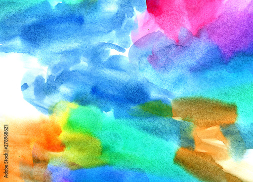 watercolor background, texture, paper, abstract, colorful, rainbow