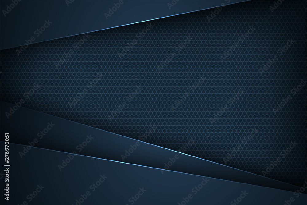 Dark blue abstract vector background with overlapping characteristics. Dark blue abstract vector background with overlapping characteristics.