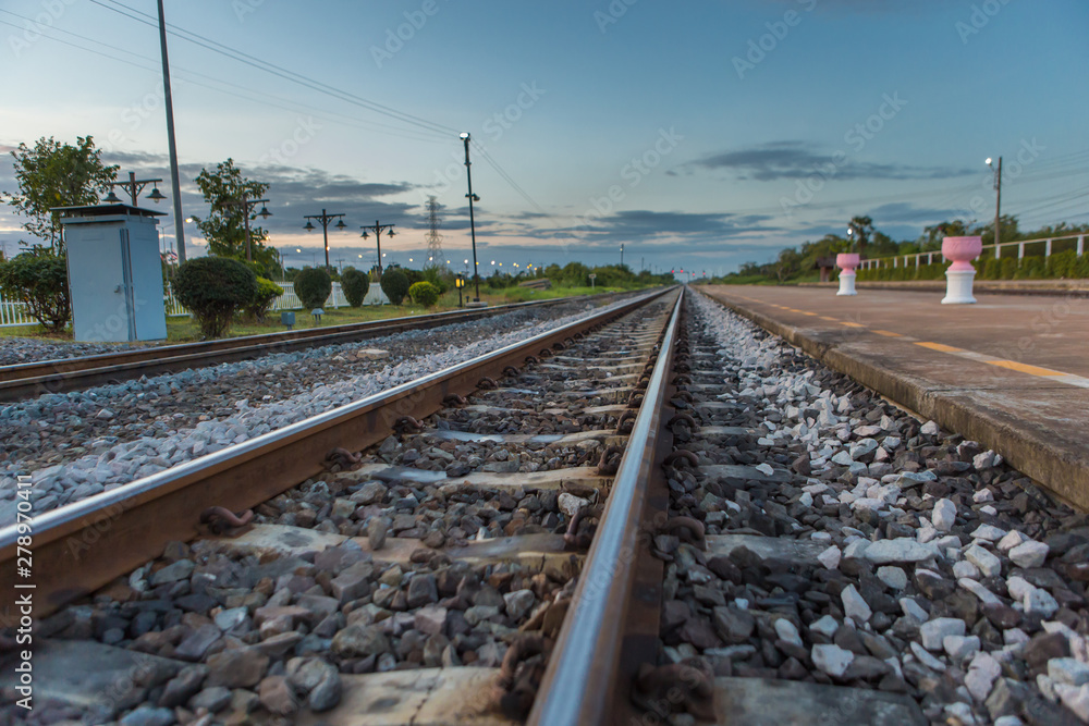 Ayutthaya - July, 16: Railway of 