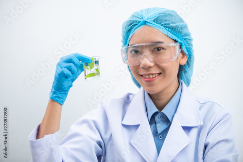 The scientist test the natu...
