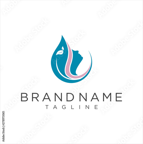Creative Women Beauty logo Design Nature Healthy . Salon Spa Logo icon vector . Wellness Logo Design