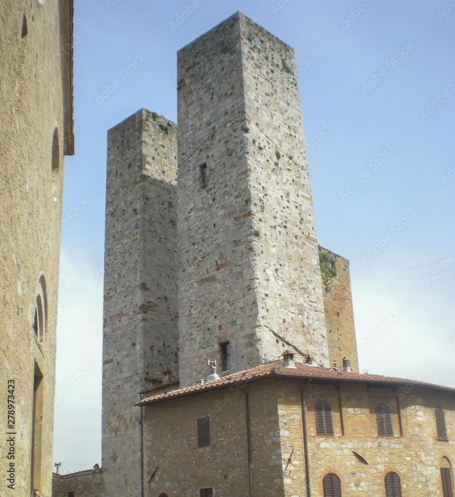 San Gimignano, the town of medieval towers in Tuscany, Italy.